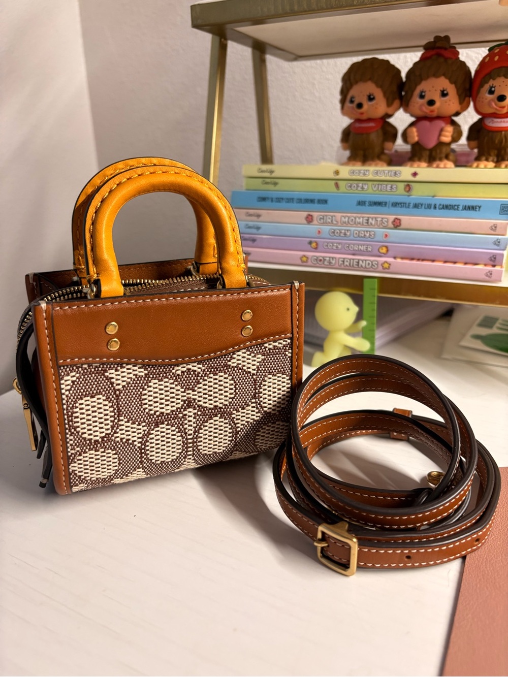 Coach Mini Signature Textile Jacquard Micro Rogue